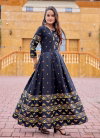 Black Colour Rayon Print Gown Collection Best Wholesale Shop In Surat Aaradhna 2032